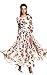 FINEJO Women's Summer Elegant Floral Slim Beach Casual Long Maxi Dres