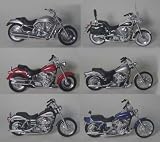 Set of 6 Maisto Die Cast Harley Davidson Motorcycles 1:18 scale