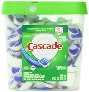Cascade Actionpacs Dishwasher Detergent, Fresh Scent, 110 Count, 70.2 Ounce