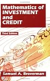 Mathematics Of Investment And Credit