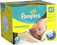 Pampers Swaddlers Diapers Size 1 Economy Pack Plus, 216 Count