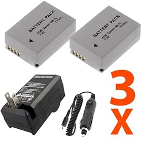 Powershot G11 Digital Camera Accessory Kit Includes Canon NB-7L Equivalent Replacement Battery (2Pcs) + Replacement Battery Charger Kit