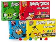 Angry Birds Fruit Gummy Candy 35 Oz 3 of Each Colorored Box Assortment of 6 Fabulous Flavors Cherry Lemon Blue Raspberry Apple Grape and Strawberry Pack of 12 Total