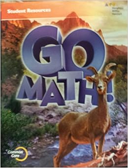 Go Math!: Student Resource Book Grade 6: HOUGHTON MIFFLIN HARCOURT ...