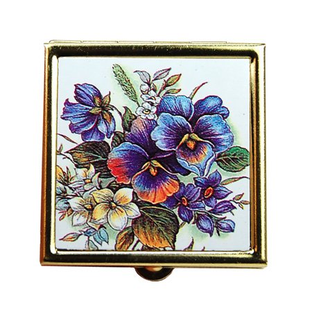 Fancy Pill Box (Blue Square)