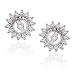 14K White Gold 1 ct. Diamond Earring Jackets