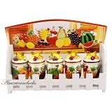 Ceramic Fruit Wooden Spice Rack by Housewares