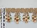 2 Attractive Tassel Fringe Trim Gold Aqua Bronze Per Yard
