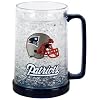 New England Patriot 16oz Crystal Freezer Mug