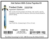 Excalibur Hot Italian With Extra Paprika, 9-Ounce Units (Pack of 12)