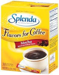 Splenda No Calorie Sweetener, Flavor for Coffee, Mocha, 30-Count Boxes (Pack of 6)