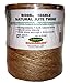 Librett Biodegradable Natural Jute Twine, 890 FT - 32oz - 3 Ply