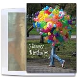 Birthday Cards - Balloons Afoot, box of 10 cards and envelopes