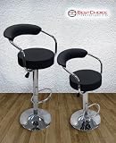 51an%2BRzRm L. SL160  Set of (2) Brand New Black Swivel Leather Bar Stool Pub Barstool Reviews