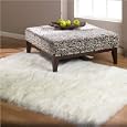 Snowy White Faux Fur Rug