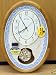 Rhythm Wood Musical Motional Wall Clock Blue Heirloom