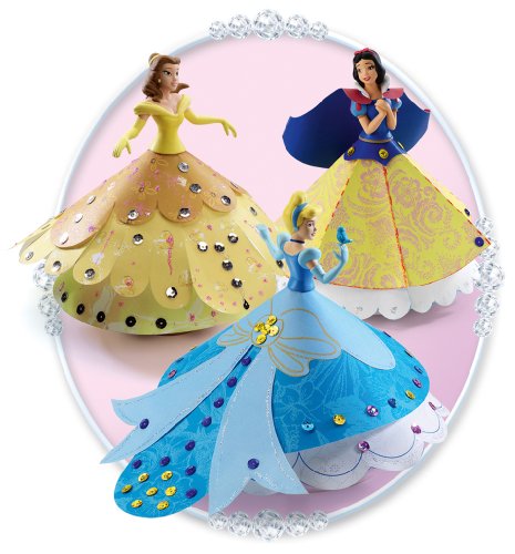 Imagen 6 de Famosa Arts & Crafts Disney proyectores Dress Your Princess - Set de dibujo con proyector (2 patrones por princesa, Cenicienta, Blancanieves y la Sirenita), color rosa