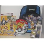 Pokemon Backpack & Pokeball Lunch Box Tote Super Set with Bonus School Supplies