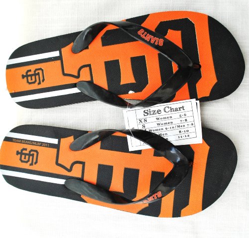 San Francisco Giants MLB Unisex Flip Flop Beach Shoes Sandals size XL