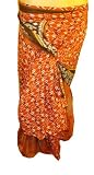 Vintage Indian Silk Skirt 2 Layers 100 Way to Wear #p-89+ Instructions Guide