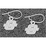 LogoArt Oklahoma State Cowboys Sterling Silver Team Font 3/8 Dangle Earrings