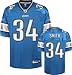Kevin Smith Jersey: Reebok 2009 Authentic Blue #34 Detroit Lions Jersey - 52
