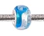 Pandora Style Charm Bead (Z82) Murano Lampwork Glass (14mm x 10mm) (fits Troll too)