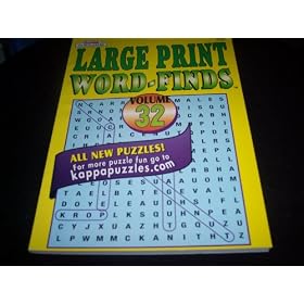 Large Print Word Finds by kappa