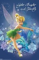 Tinkerbell (Light, Bright and Sparkly) Art Poster Print - 24" X 36"