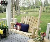 Lakeland Mills 4 - Foot Cedar Log Porch Swing, Natural - B000058A55