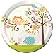 Creative Converting Happi Tree Sweet Baby Round Dinner Plates,