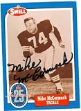 Mike McCormack Autographed/Hand Signed Football Card (Cleveland Browns)