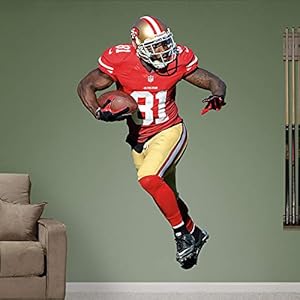 Anquan Boldin FATHEAD San Francisco 49ers Official NFL Vinyl Wall Graphic - LIFE SIZE ONLY