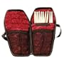 Coffin Case BB-100 Drum Stick Bag, Black Exterior with Red Interior