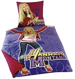Global Labels G 15 600 WD62 100 Disney Renforce Bettw&auml;sche Fotodruck Hannah Montana 135 x 200 cm Bettbezug / 80 x 80 cm Kissenbezug