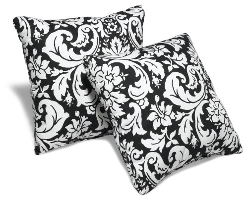 Strathwood 14-Inch Outdoor Pillows, Set of 2, Valencia Domino