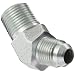 EATON Aeroquip 2023-6-6S 45 Degree Male Elbow, JIC 37° & NPT End Types, Carbon Steel, 3/8 JIC(m) x 3/8 NPT(m) End Size, 3/8" Tube OD, 3/8" Male Pipe Size