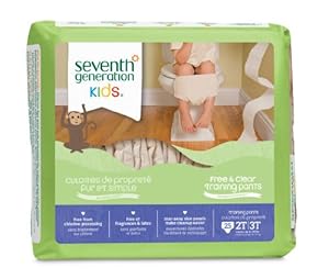 Seventh Generation Training Pants 2T-3T, 25 Count (Pack of 4)