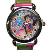 Dora The Explorer Pink Watch PL - Analogue Kiddies Watch for Age 3+