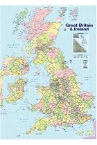 Laminated UK Map Poster British Isles