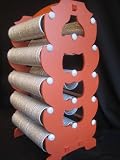 BangleEmpoirum! Indian Metallic Orange Extra Large jewelry Bridal BANGLE STAND Bracelet Rack Holder