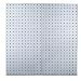 Triton Products LB18-S Two Stainless Steel LocBoard Square Hole Pegboards 18-Inch W by 36-Inch H by 1/2-Inch D with Wall Mounting Hardware