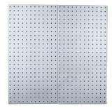 Triton Products LB18-S Two Stainless Steel LocBoard Square Hole Pegboards 18-Inch W by 36-Inch H by 1/2-Inch D with Wall Mounting Hardware