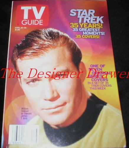 TV Guide Magazine April 20 2002 William Shatner Star Trek (Single Back Issue)