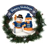Florida Gators Christmas Snowman Holiday Wreath