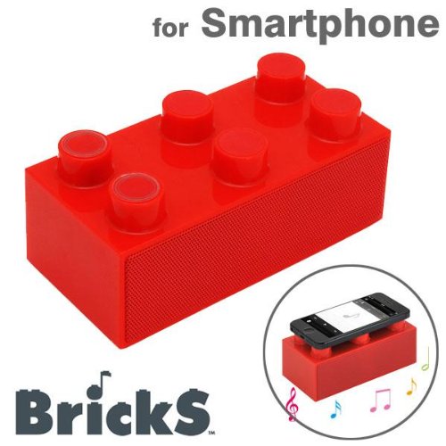 センチュリー スマートフォンスピーカー(レッド)CENTURY BrickS BRICKS-RD
