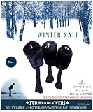 Deluxe Fur Barrel Long Neck Head Covers by JP Lann (Blue)