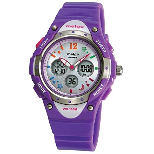 PASNEW High Quality Water-proof Dual Time Unisex Child Outdoor Sport Watch