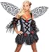 Sexy Adult Dark Goth Fairy+Wings Womens Costume Outfit