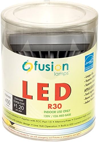 Fusion Lamps R30 10W Indoor LED Light Bulb (3000K)